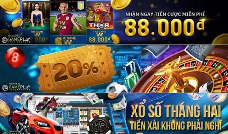 W88 cũng thường xuyên tổ chức các ưu đãi và những sự kiện ngẫu nhiên