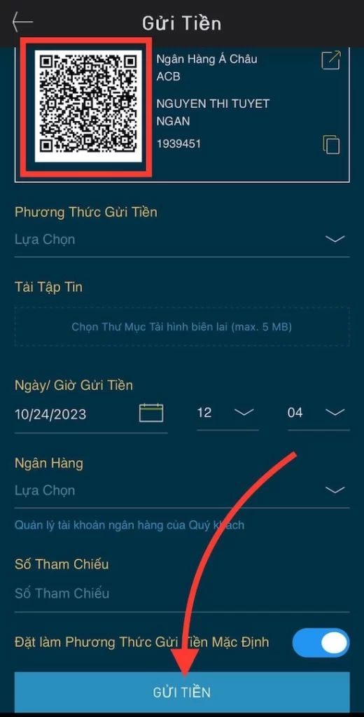 Chuyển Khoản Ngân Hàng