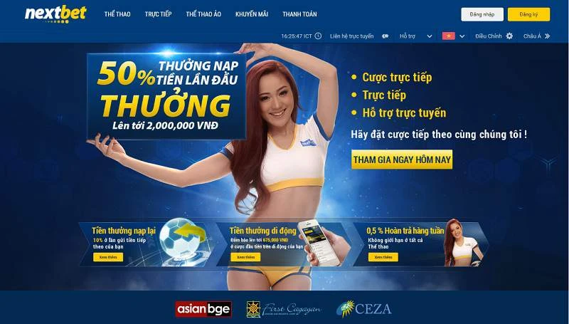 Nhà cái Nextbet có kho game đa dạng và tối ưu hóa nạp rút